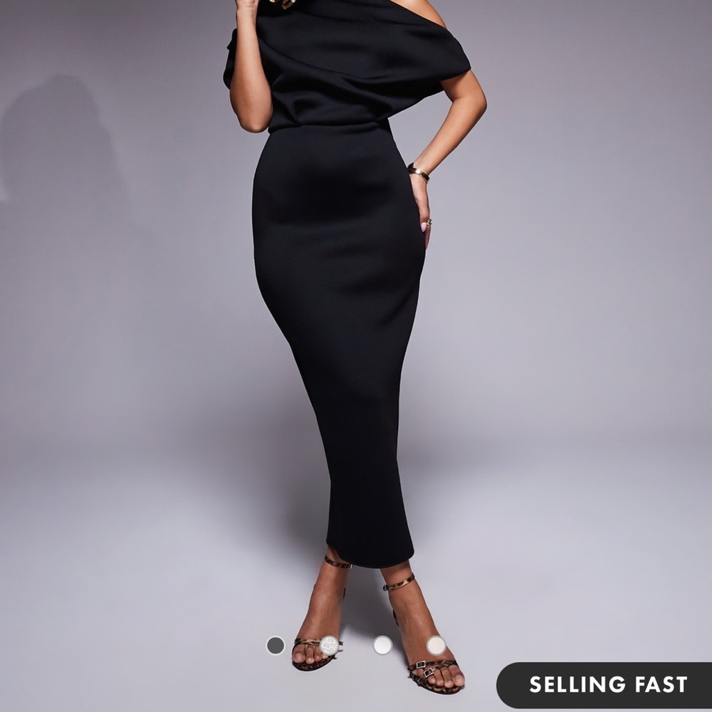 ASOS One Shoulder Black Dress